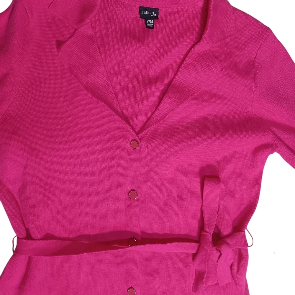 Pink Button-Up Women's Top - Picture 3 of 6